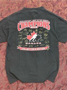 2002 Team Canada Hockey Champions Collector’s Edition T-Shirt